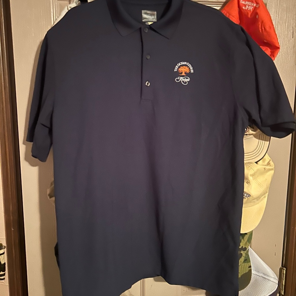 Greg Norman Collection Kiawah Island Dark Blue Polo Shirt